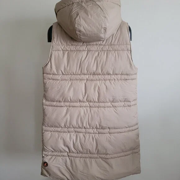 Save The Duck Animal Free Hooded Judee Vest in Beige - Picture 8 of 16
